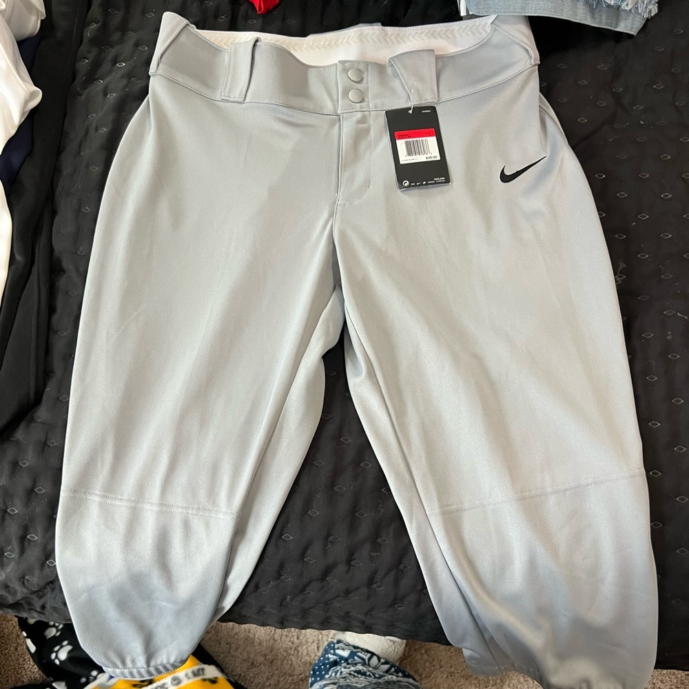 Nike NWTS women's gray softball pants sz large